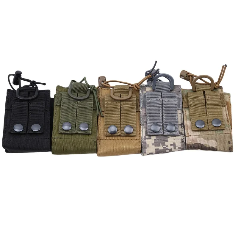 Tactical Radio Pouch Hunting Walkie Talkie Holder Interphone Hanging Bag Molle Nylon Magazine Pouch Pocket