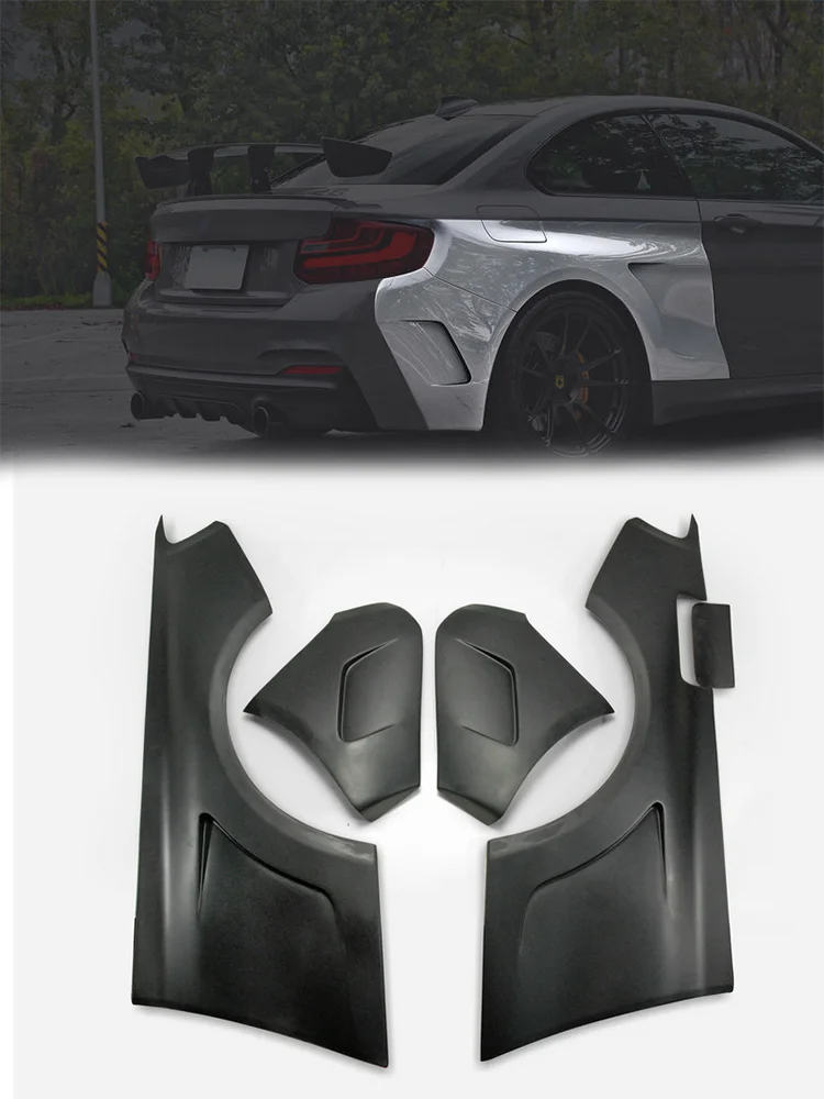 

For F22 Manhart Style Wide Body Rear Fender (+60mm, 5PCS)- Aggressive Wide-Track Accessory, Exterior Styling Upgrade