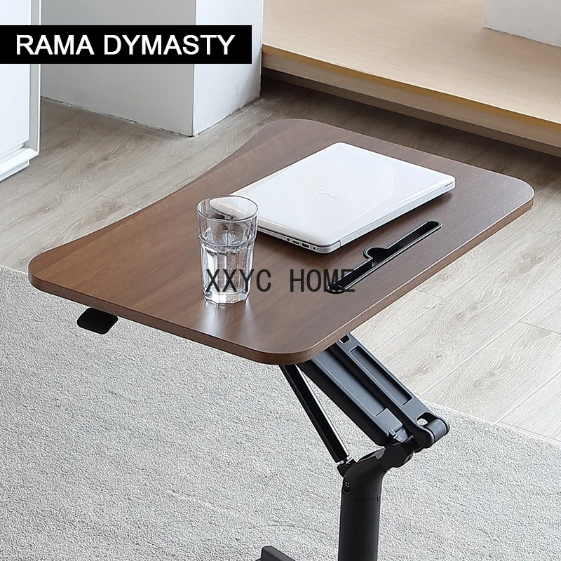 Pneumatic Lifting Table Standing Minimalist Conference Room Podium Table Sofa Bedside Movable Desk Business Classroom Lectern