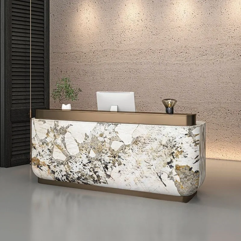 Hotel Sales Bar Reception Modern marble checkout page