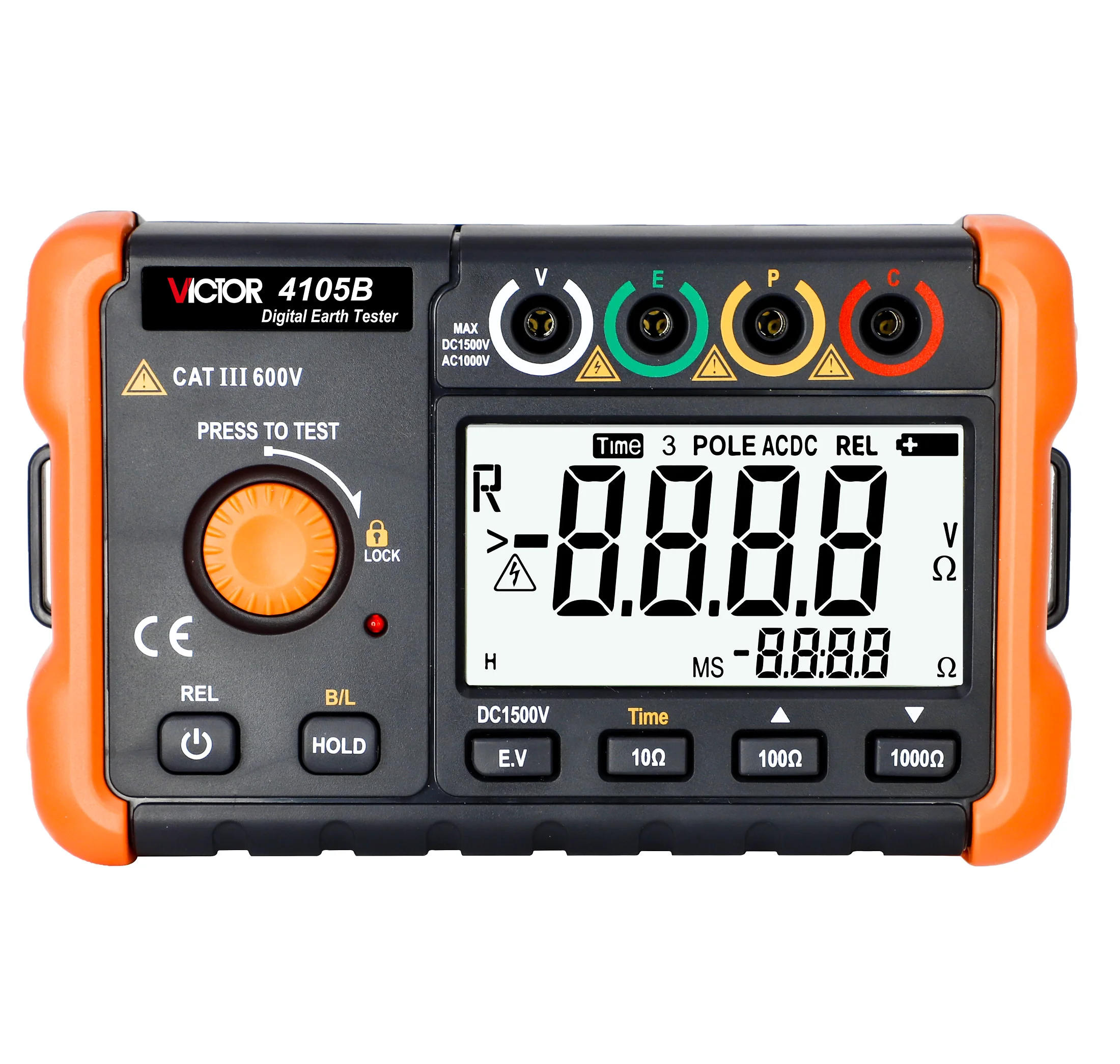 

VICTOR 4105B Intelligent Multifunctional Grounding Testing Instrument with High Definition LCD Display Screen