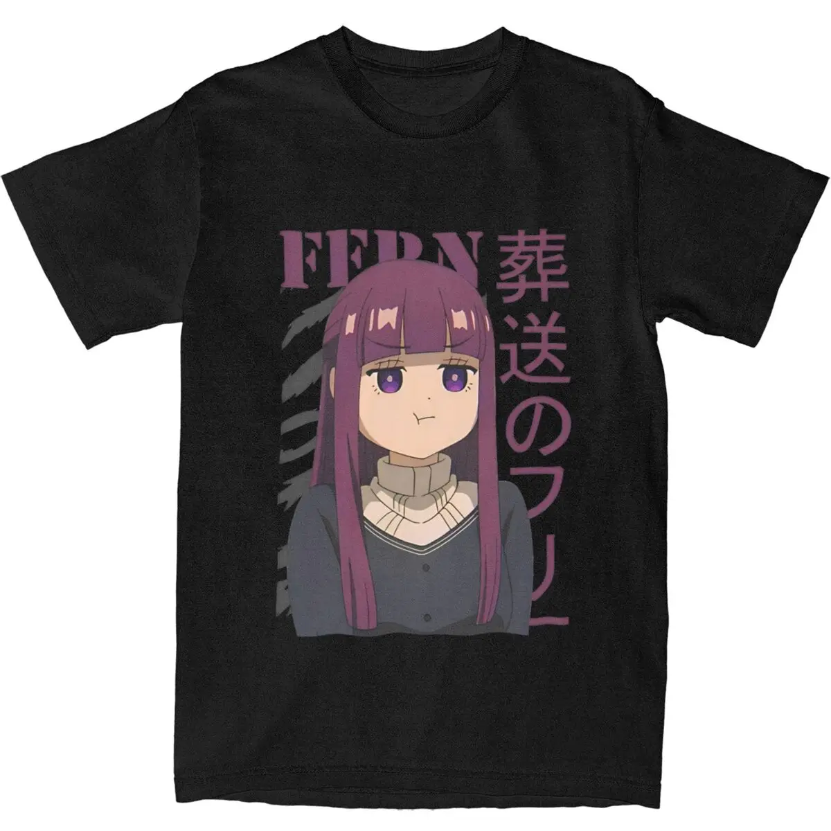 Men Women T-Shirt Frieren At The Funeral Anime T Shirts Trendy Cool Characters Fern Summer Tee Shirt Awesome Cotton Clothes