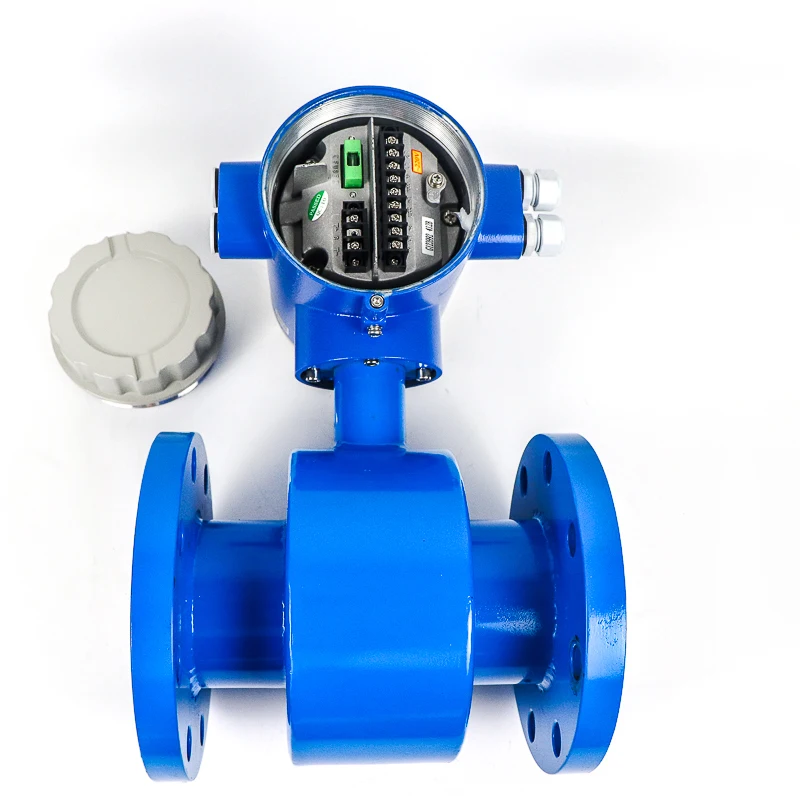 DN100 4 Inch Certified Wastewater Electromagnetic Flow Meter With Pulse Output