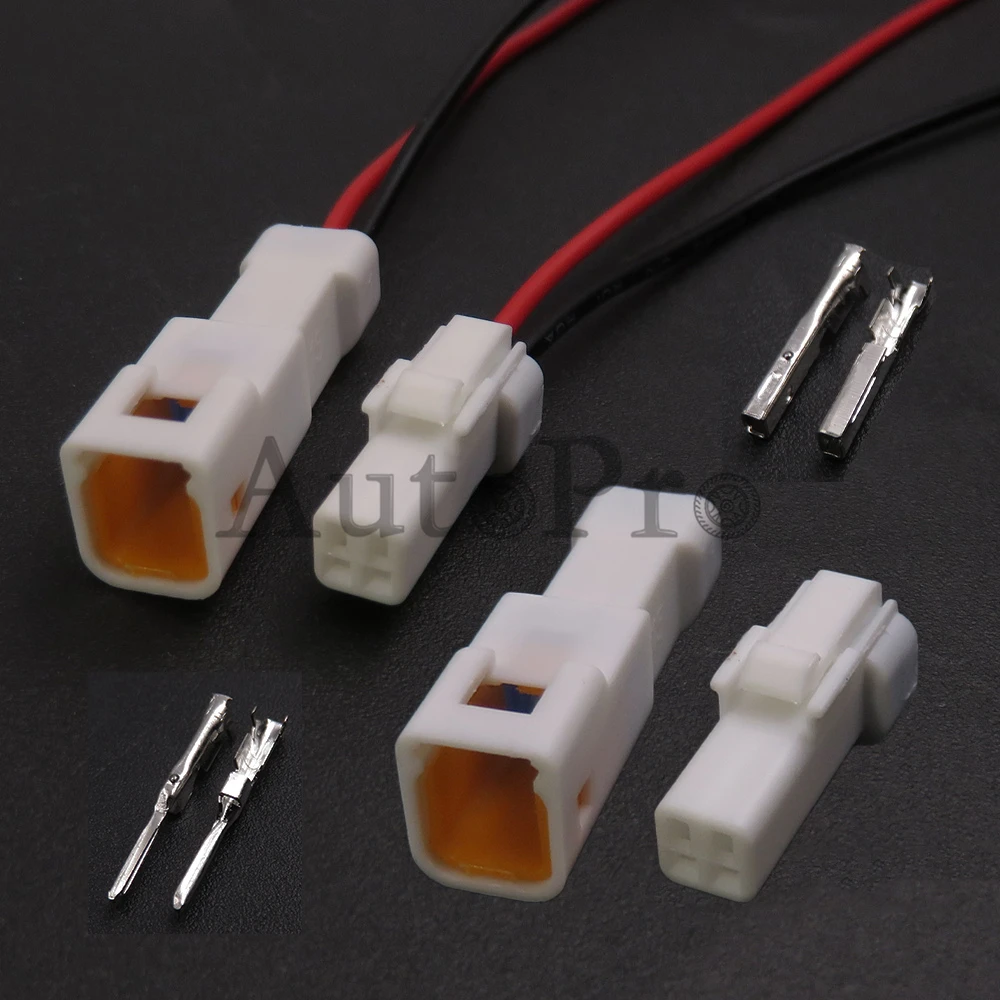 

1 Set 2 Hole AC Assembly Car Motor Plastic Housing Waterproof Connector Auto Wire Harness Plug 02T-JWPF-VSLE-S 02R-JWPF-VSLE-S