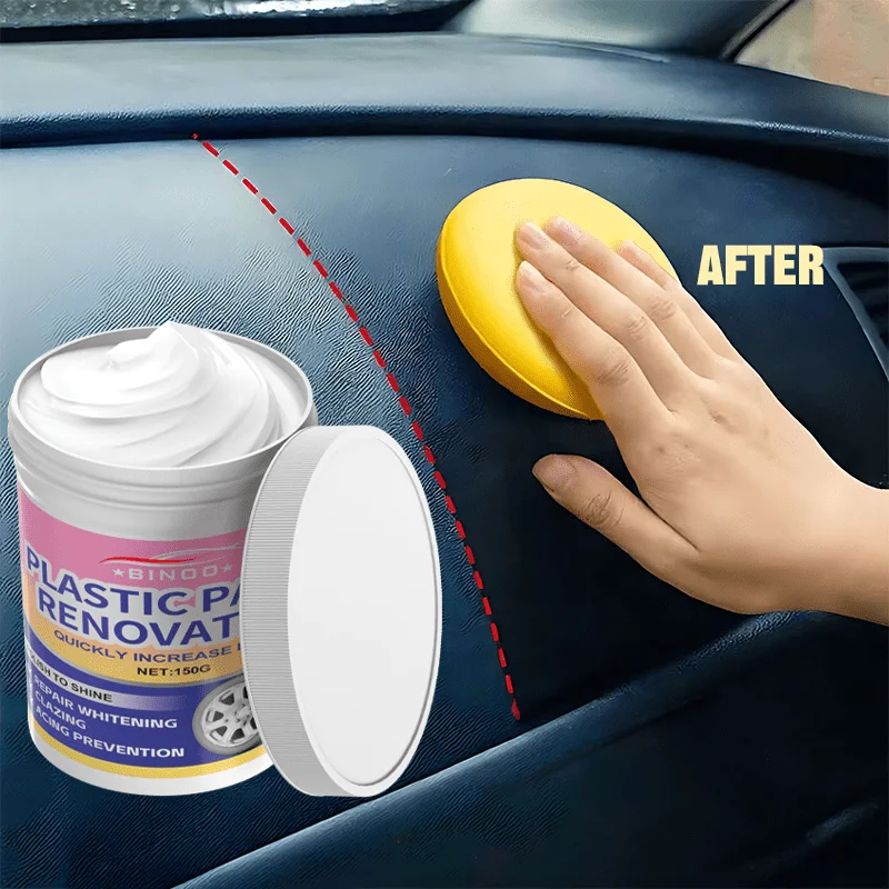 Car Interior Care Shine Cream - Dashboard & Tire Repair Wax, Scratch Remover for Plastic Surfaces, Long-Lasting Maintenance