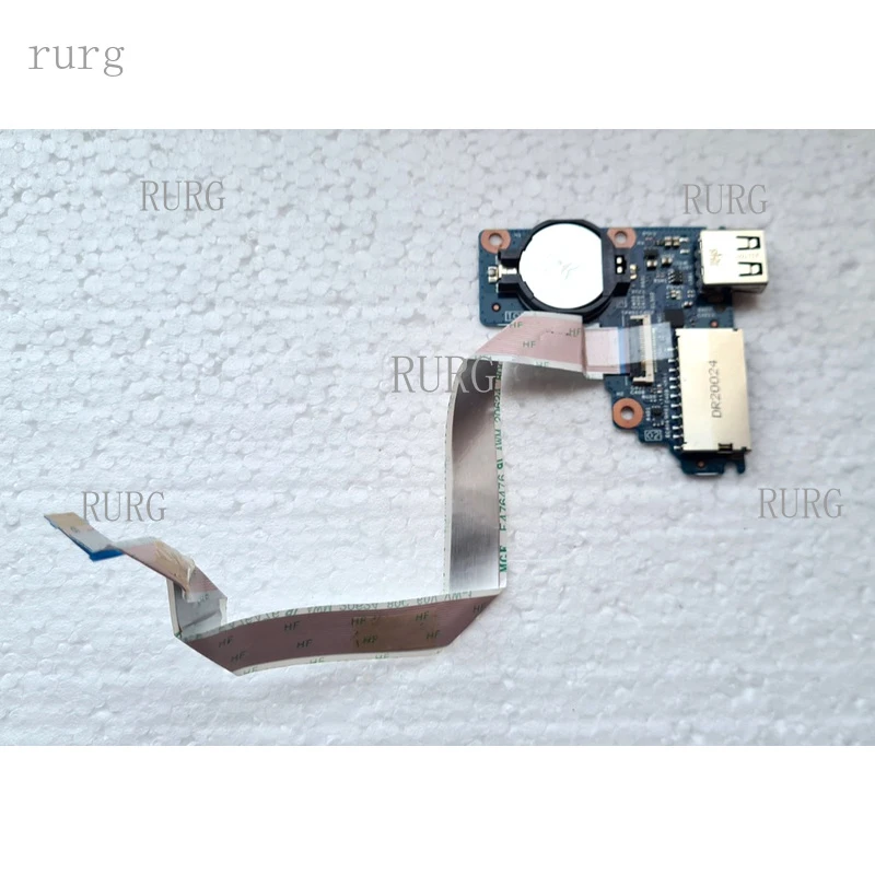 R+  FOR Dell Latitude 3400 3500 USB SD Card Reader Board + Cable G6V2T 0G6V2T