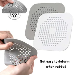 Durable Silicone Square Shower Drain Cover Prevents Sink Clogging, Shower Drain Strainer, Adsorption Sink Strainer, Convenient