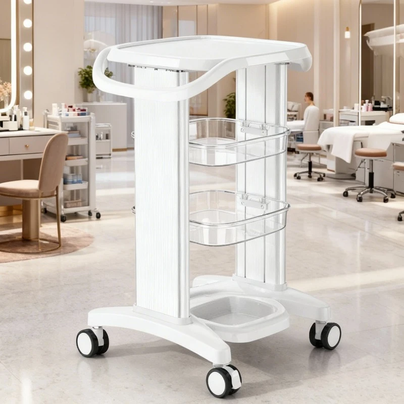 

Cosmetic Salon Furniture Niche Trolley Cart Professional Hairdressing Trolley Eyelash Extensions Auxiliary Cart Lash Designer