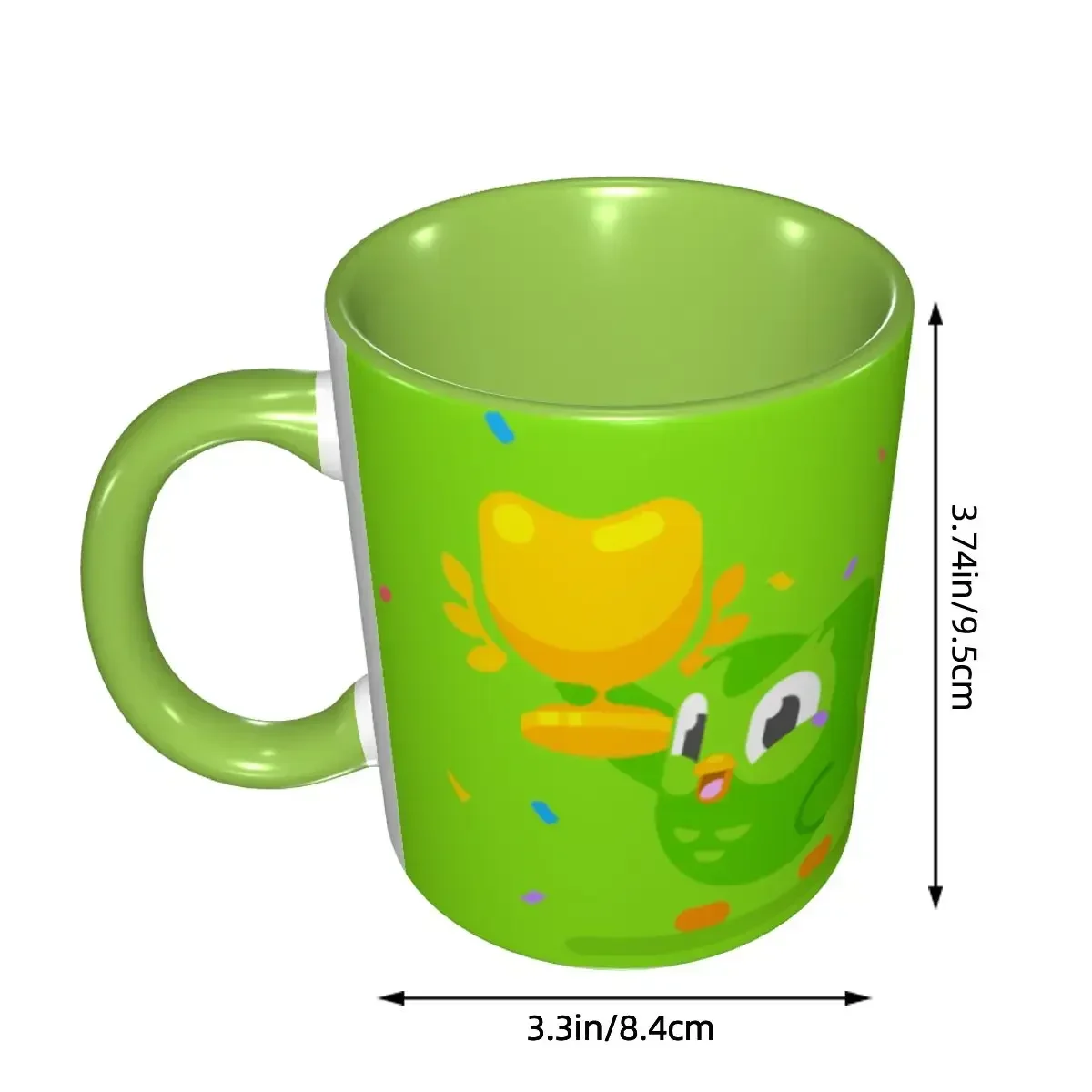 Duolingos Owl Duo Coffee Mug DIY Personalized Ceramic Milk Tea Mug Cup