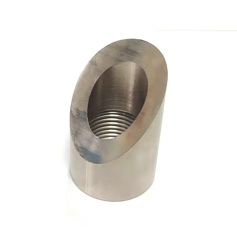 45 cut nut O2 Oxygen Sensor Welded Bung Curve Notched Nut for Exhaust Pipe Connection of Lambda Sensor M18 * 1.5