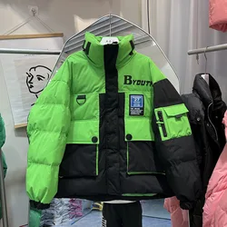 Abrigo cálido de invierno para mujer, Parka gruesa corta, ropa de nieve, ropa de calle