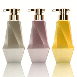 400ml Refillable Plastic Empty Press Bottle Bath Liquid Shampoo Body Wash Lotion Container Travel Portable Cosmetic Dispenser