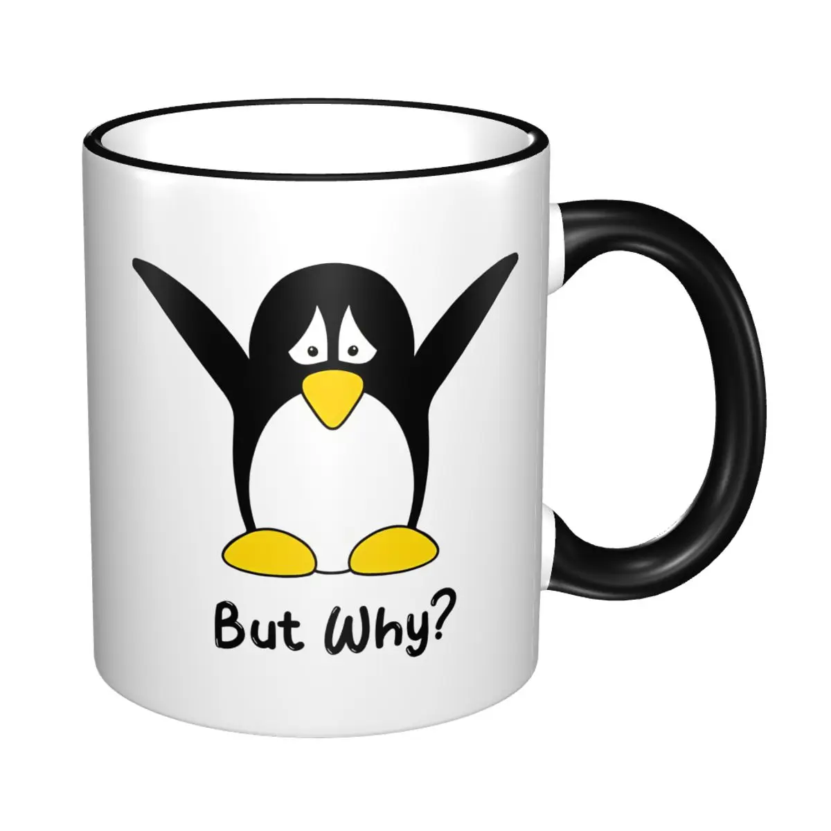But Why Nihilist Penguin Gift Mug for Woman Man Cute Tea Cup Present for Home 3