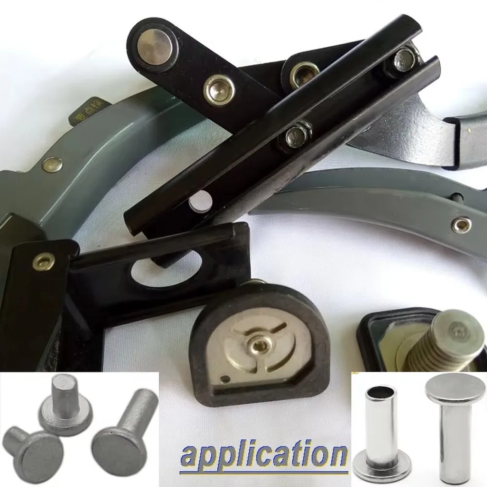 Small Pneumatic Hollow Automatic Feed Orbital Riveting Machine Metal Hardware Assembly Tool