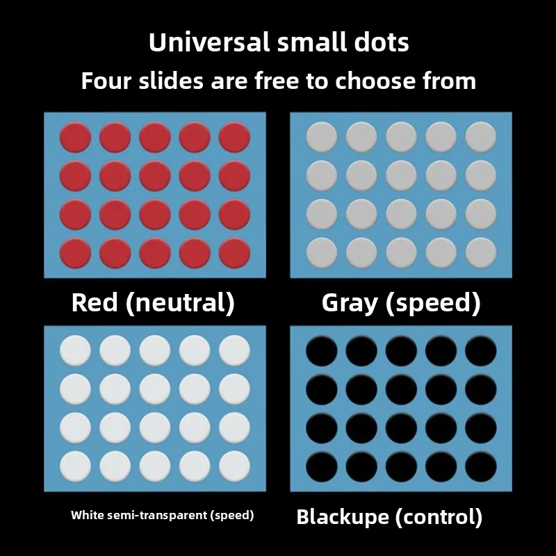 

Round PTFE Mouse Skates with Small Dot Adhesive Slip-Enhancing Feet for Most Gaming/Office Mice Smooth Glide Guaranteed