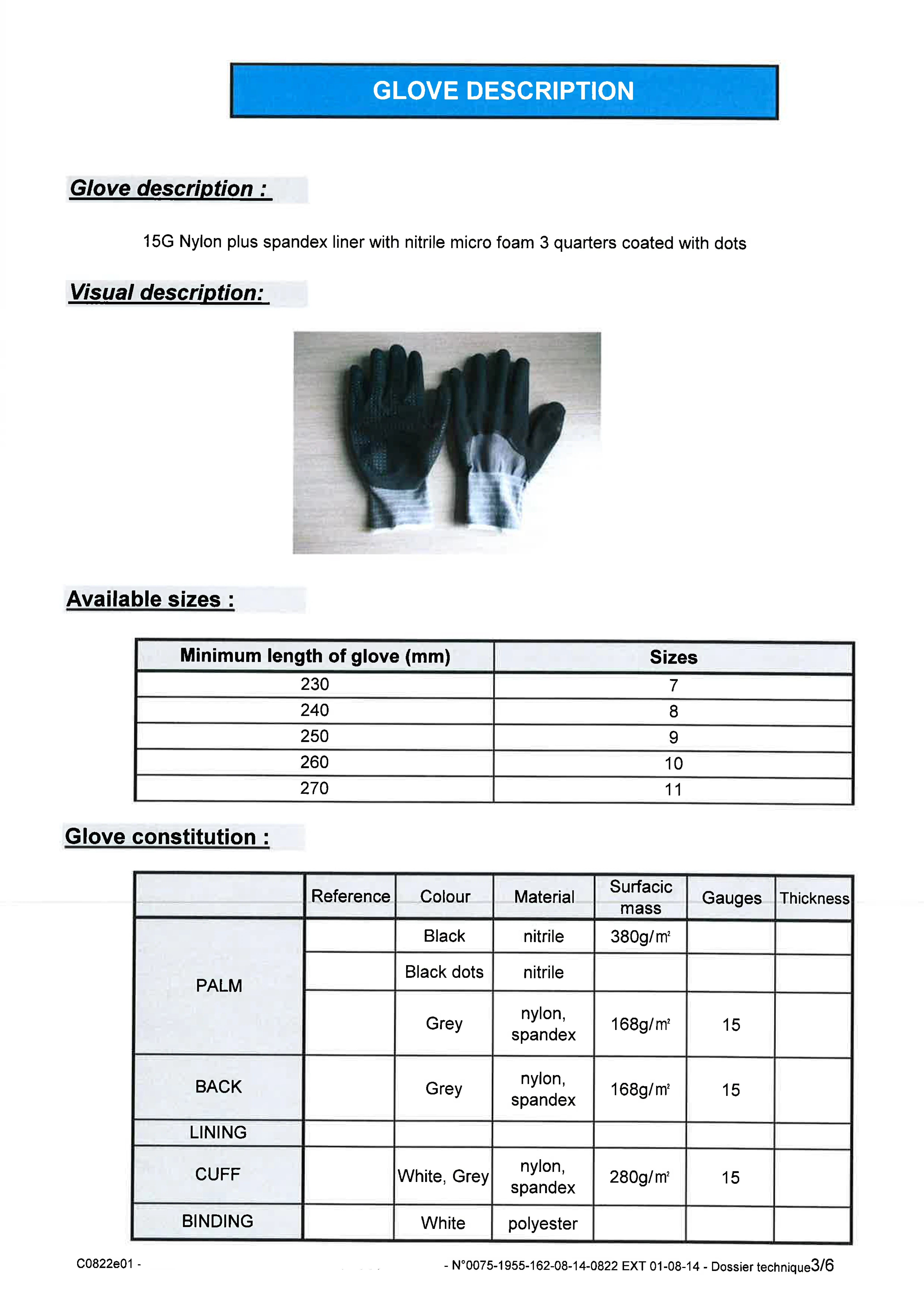 Maxi High Flex Gardening Gloves Work Oil Gas Hanfeel Nylon Spandex 3/4 Coated Nitrile Micro Foam Dots Abrasion Resistant Safety