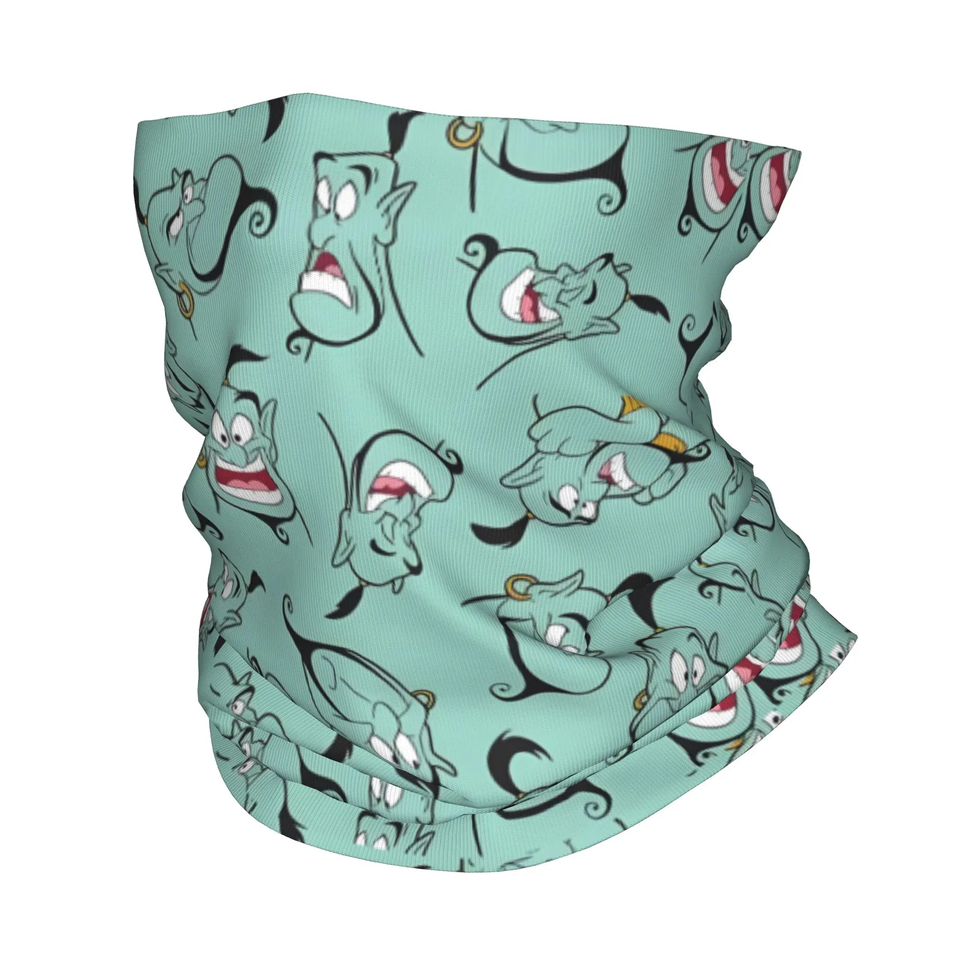 Custom Cute A-Aladdin Cyan Winter Headband Neck Warmer Men Women Ski Running Tube Scarf Genie  Face Bandana Gaiter
