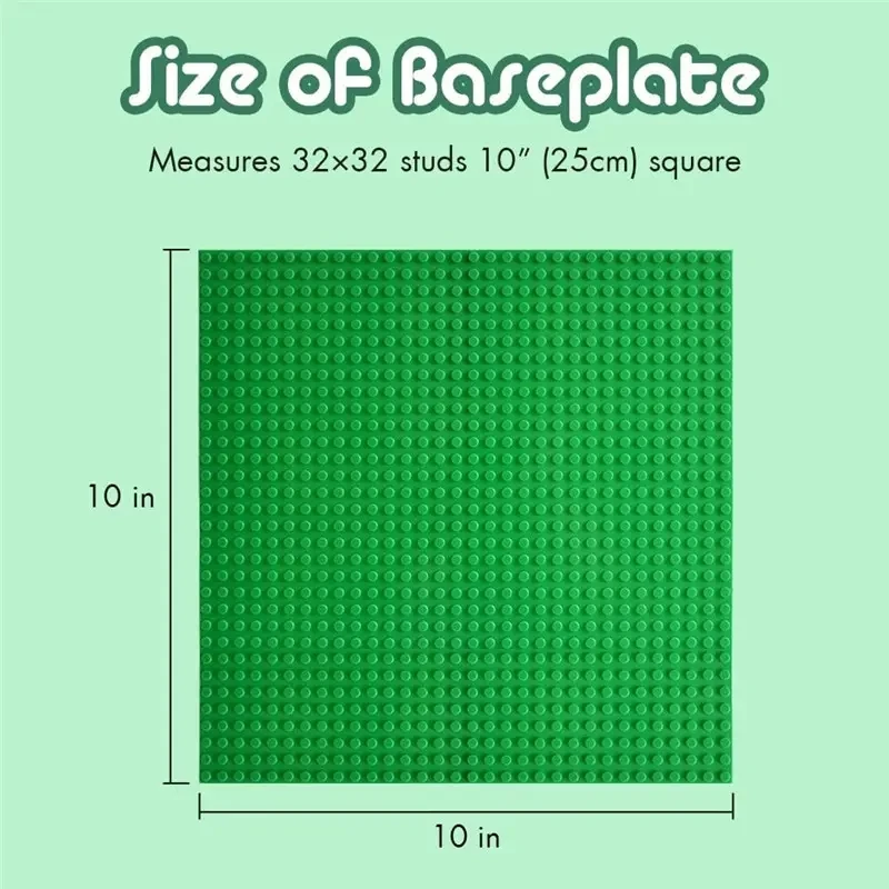 32x32 Noppen Plastik-Bausteine Grundplatten Figuren Stadt Klassisches Spielzeug Bausatz Einfarbige Basisplatten Zubehör – Detail 6