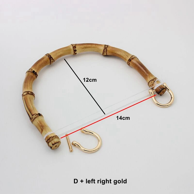 1-10-30 pcs  Natural bamboo handles for bags replacement,retro hand made knit bag handbags bamboo handle