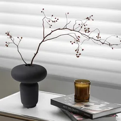 CAPIRON-Nordic Ceramic Vase Ikebana Flower Arrangement, Home Design, Living Room Corner Ornament, Shelf, Office Rack Decor, 18cm