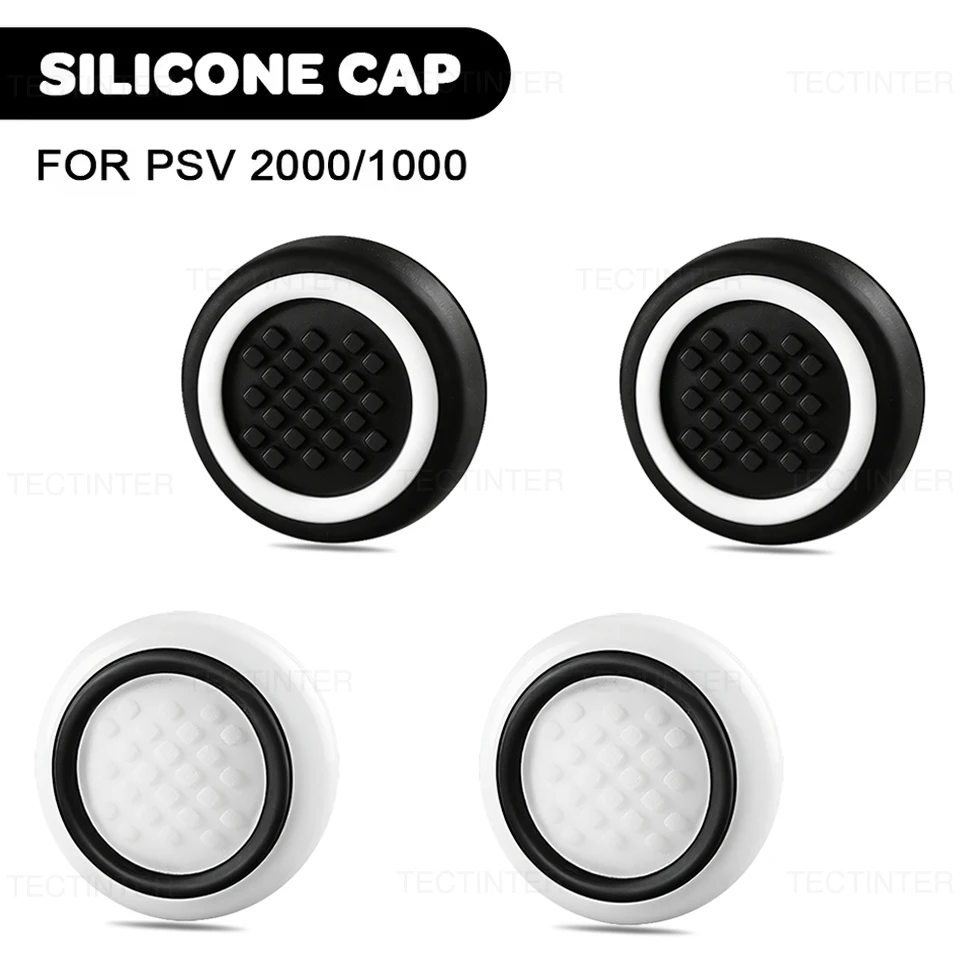 Fundas protectoras de silicona suave para palancas de mando, 4 Uds., para consola de juegos Sony Psvita PSV1000/2000, piezas de reparación, accesorios