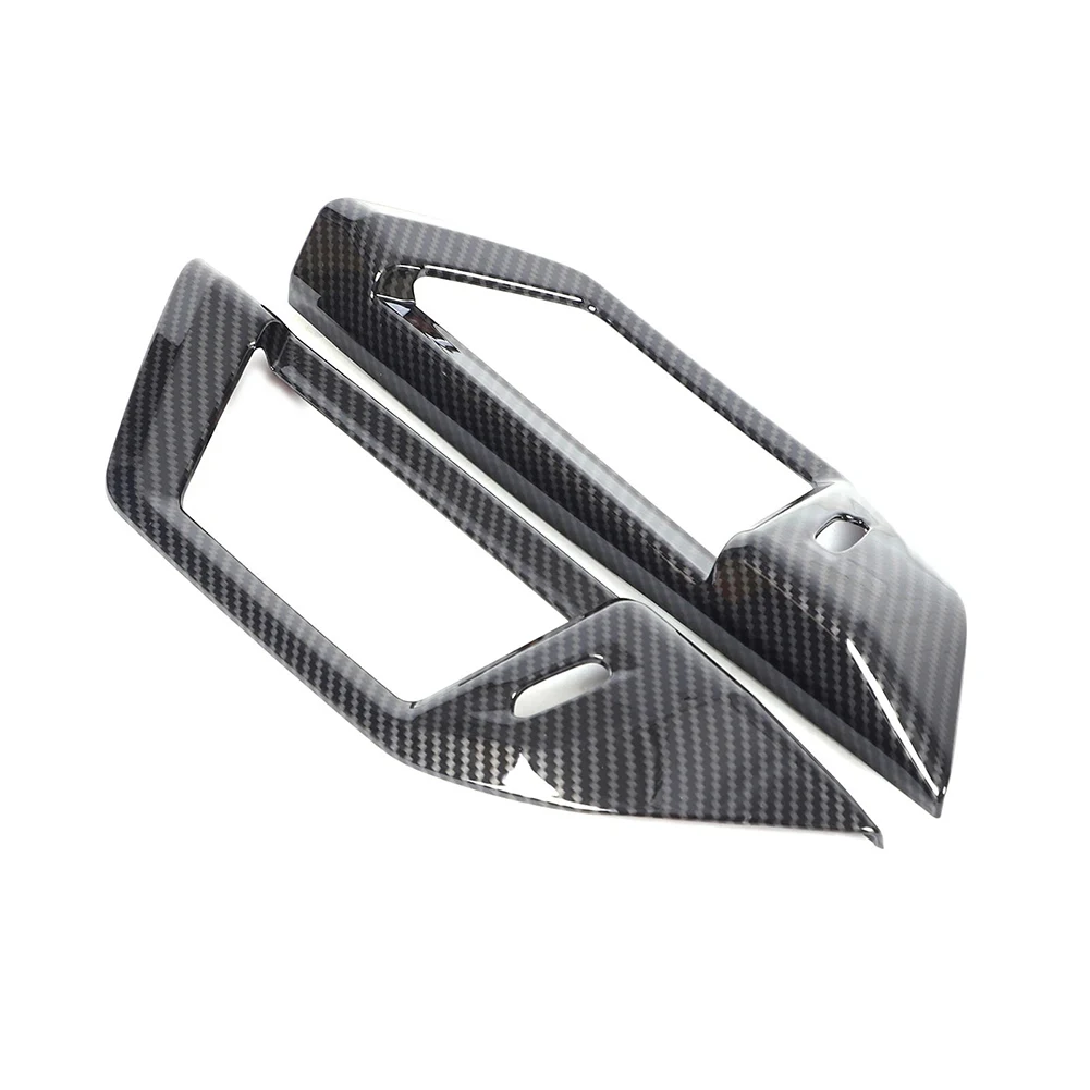 ABS ألياف الكربون B عمود منفذ الهواء تنفيس غطاء الكسوة متوافق مع BMW 5 سلسلة G60 2024 لتعزيز التصميم الداخلي