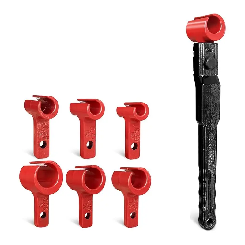 

AT43-Door Hinge Adjustment Tool Kit Multi-Size Hinge Gap Adjusting Wrench With Rubber Handle Heavy Duty Painted Steel