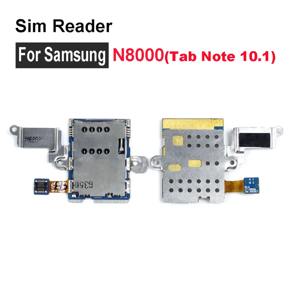 SIM Reader Sim Card Holder Tray Slot Flex Cable For Samsung Galaxy