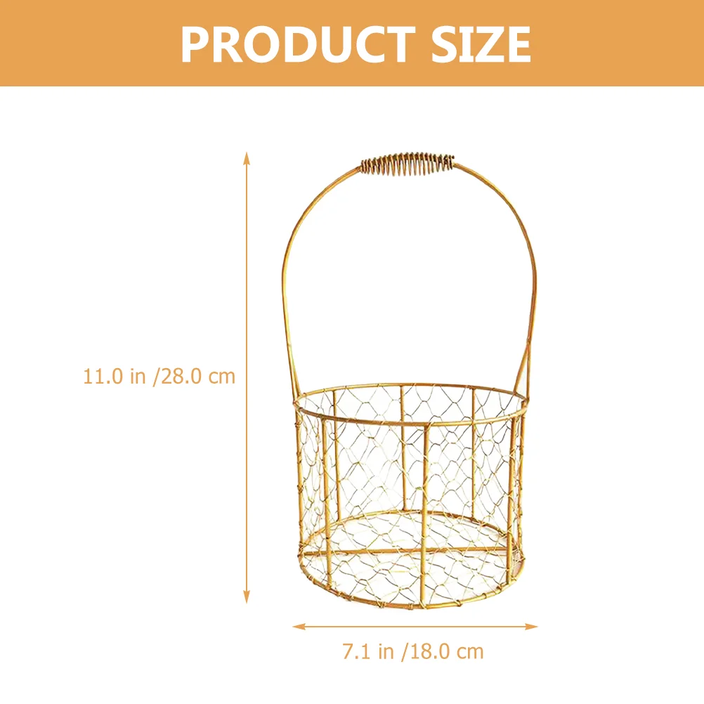 Bouquets for Wedding Wrought Iron Storage Basket Decor Hundred Days Banquet Baskets