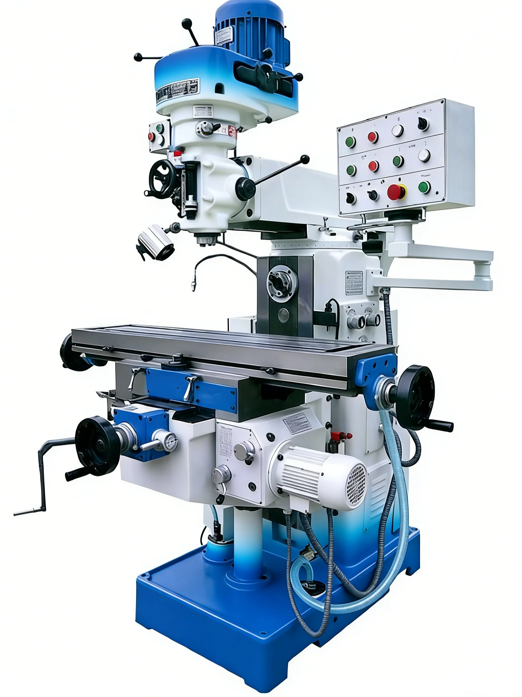 High Performance 4H Ram Turret Milling Machine New Export Vertical Manual Motorized Medium Duty TenDong ISO40 Spindle Milling