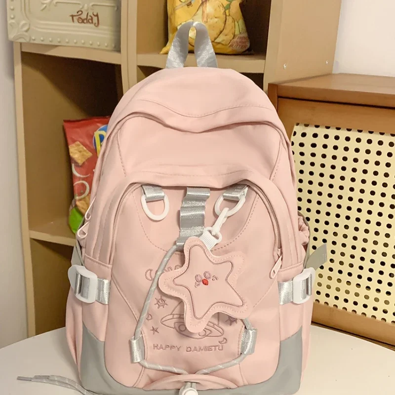 

Solid Oxford Casual Interior Compartment Sweet Backpacks 2024 Brand Soft Handle Interior Zipper Pocket School Bags for Women