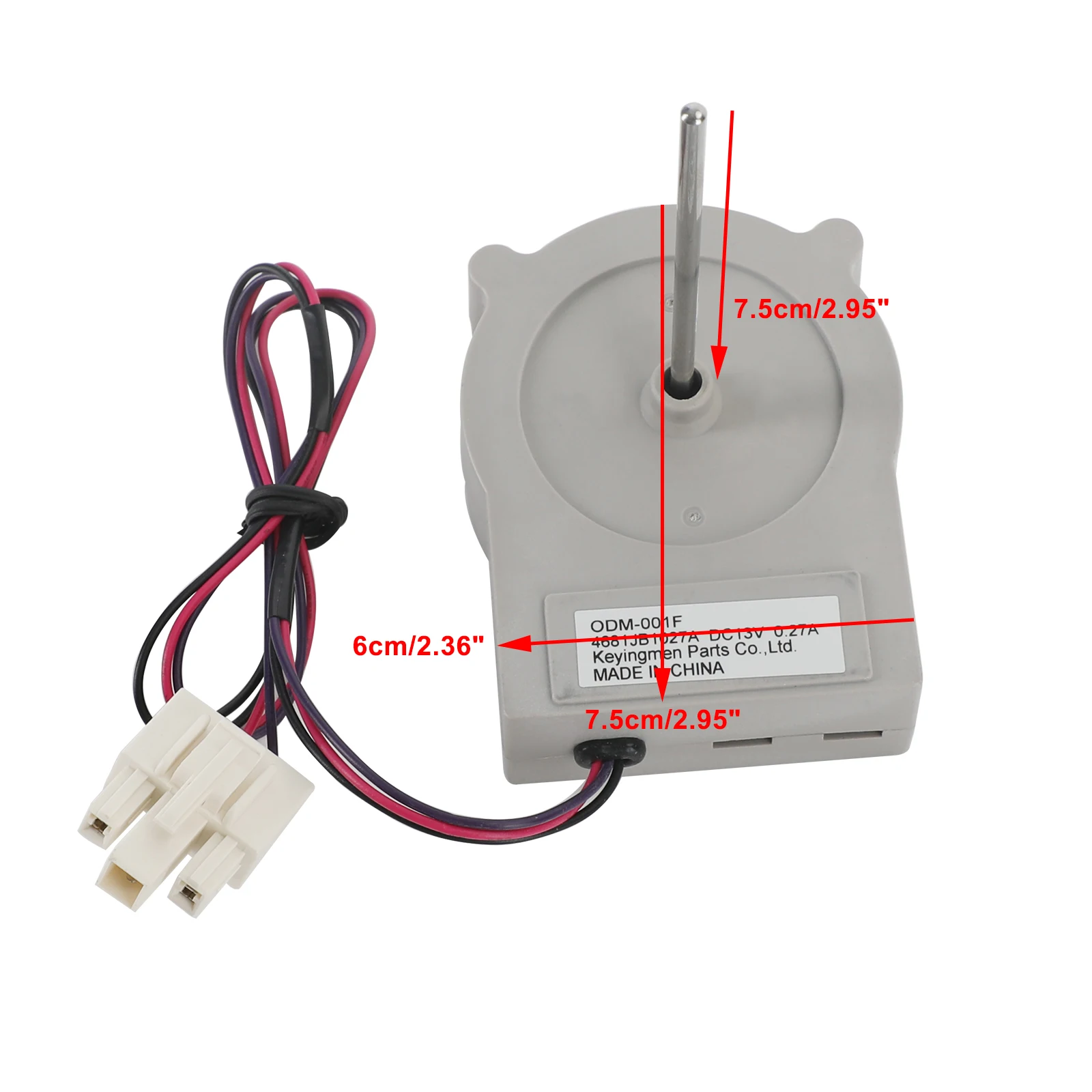 Areyourshop DC 13V Refrigerator Freezer Evaporator Fan Motor For LG Refrigerator 4681JB1027A