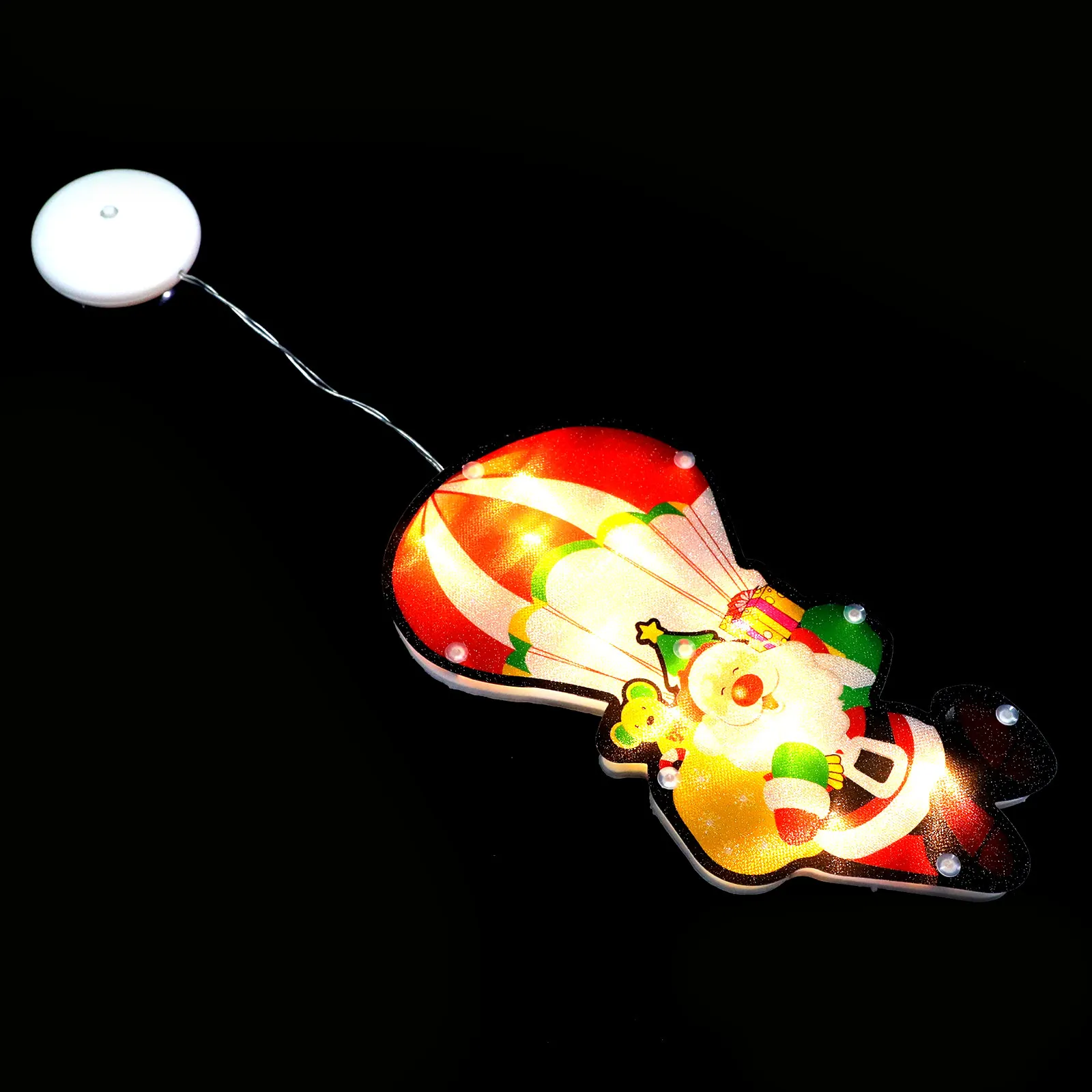

Christmas Tree LED Lights Suction Cup Decorative Hanging Window Light Pendant Small Night Light Plastic Christmas Theme
