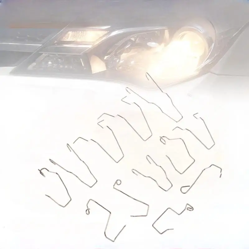 

12/24 шт. H1 H3 H4 H7 в ассортименте, фиксатор зажима для лампы фар, набор автомобильных зажимов для лампочек ближнего света, пружина