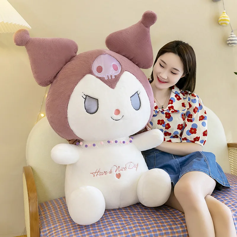 70cm Sanrio carino nero bellezza peluche bambola morbido animale piccolo diavolo cuscino bambola bambola bambola decorazione della casa bambini ragazze regalo