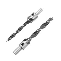 7 Pcs Carbon Steel Countersink Drill Bits Set 5 Flute Design With Hex Key Wrench Wood Countersink Drill Bit 3-10mm Size Range