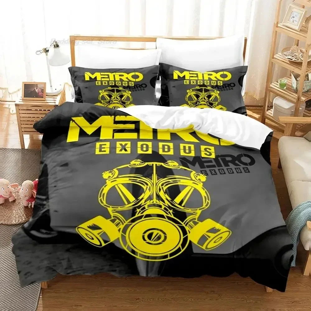 Metro exodus Bedding Set Single Twin Full Queen King Size Bed Set Aldult Boy Bedroom Duvetcover Sets 3D Print 2024 aliexpress uk