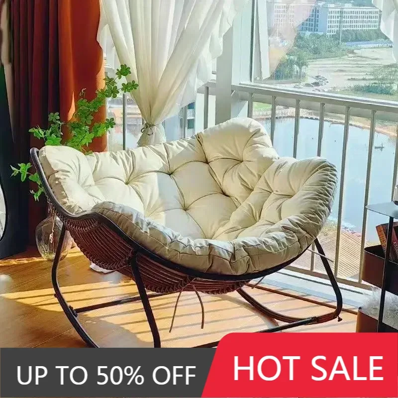 

Rocking Chair Armchair Adult Balcony Home Leisure Lazy Sofa Living Room Single Sofa Internet Living Room Chairs Furniture