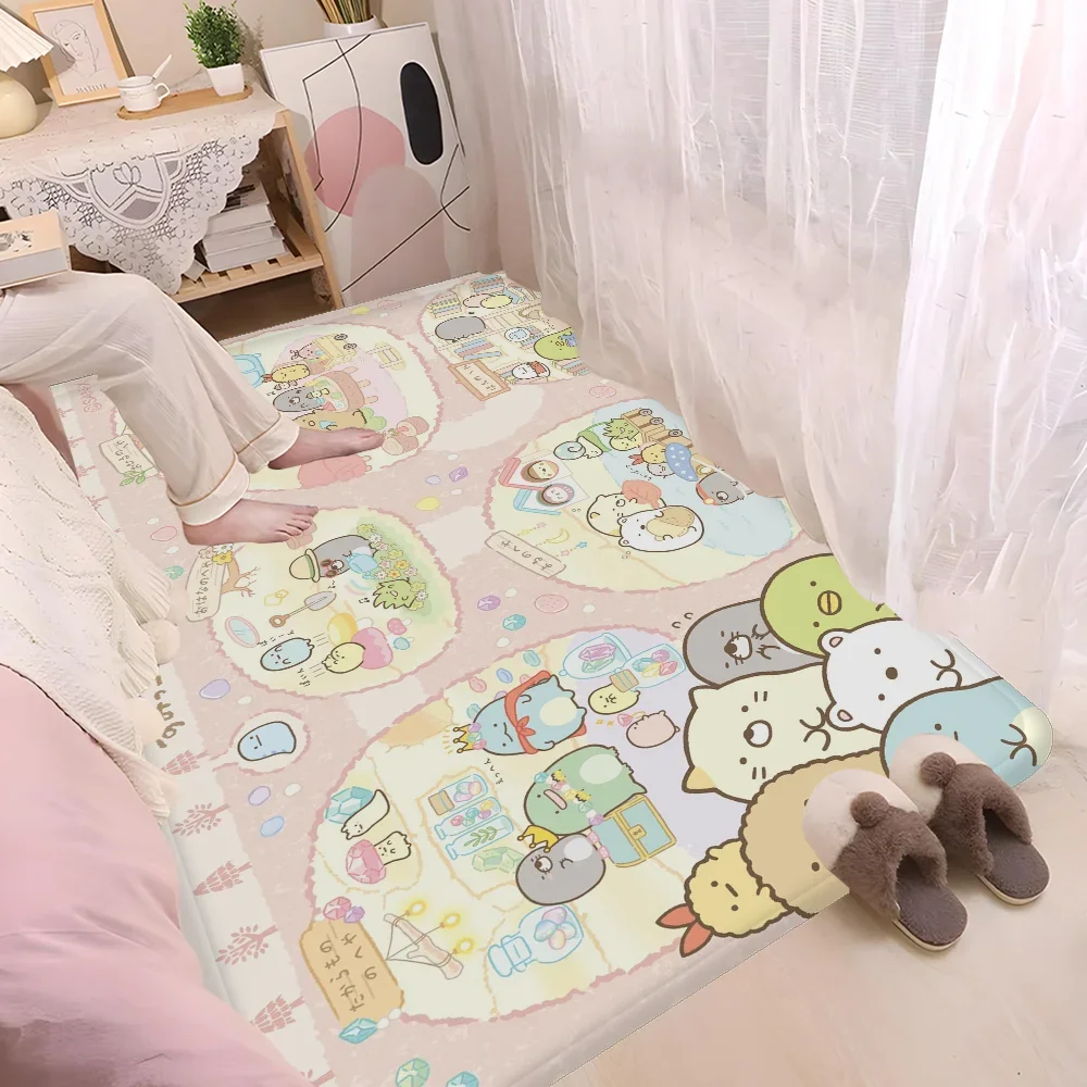 Simpatico tappetino Sumikkogurashi tappetino da bagno camera dei bambini decorazione camera da letto balcone zerbino antiscivolo soggiorno tappeto di benvenuto