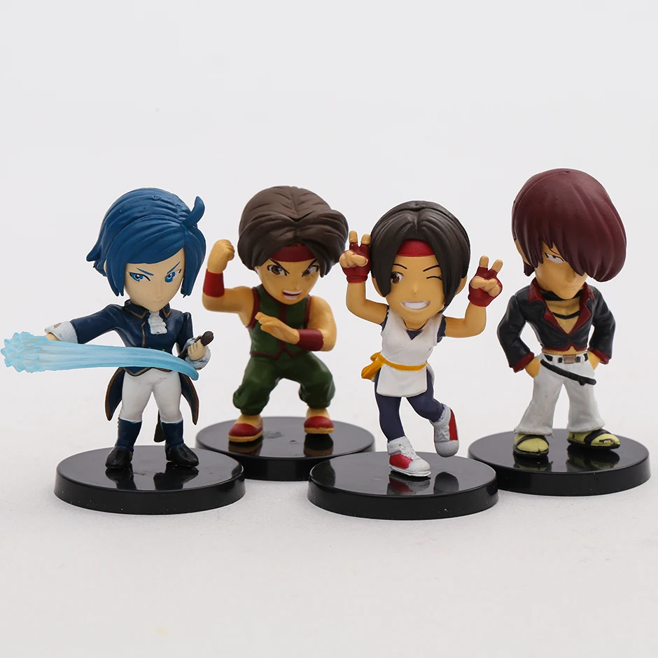 KOF Leona Heidern Yuri K Raiden Kyo Ash Elisabeth Joe Higashi Benimaru Nikaido Sie Kensou PVC Figures Toys Set