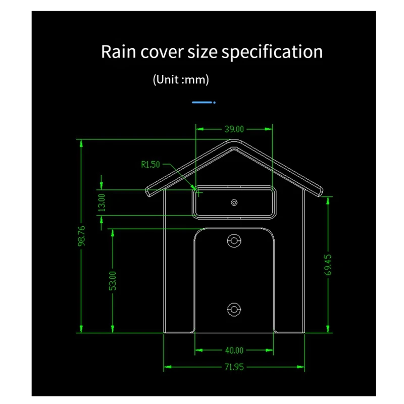 2 PCS Waterproof Doorbell Cover Clear Outdoor Keypad Cover Plastic Adhesive Outdoor Rings Doorbell Protector Case Durable