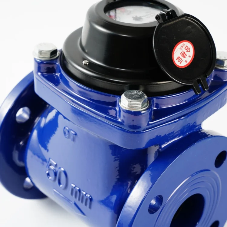 عداد مياه الحديد الزهر الجاف متعدد النفاث من الفئة B ISO4064 لتوصيل DN50 DN65 DN80 DN100 DN200 DN500