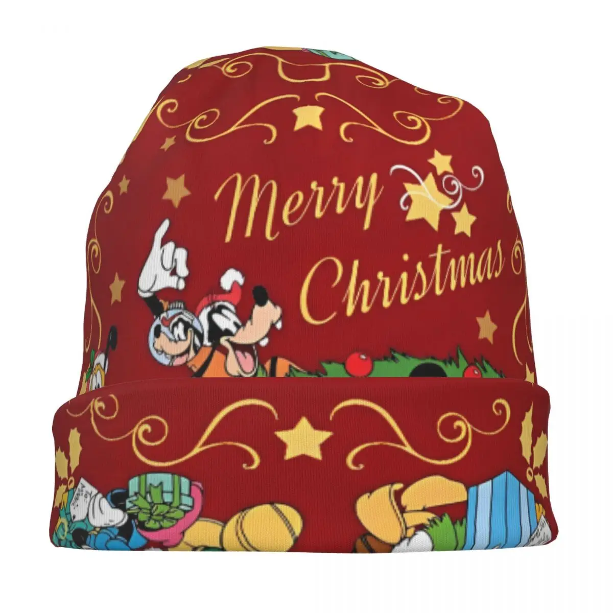 Gorros de Mickey & Minnie Mouse & Friends, gorros navideños Vintage para exteriores, gorros, gorros de doble uso para primavera para hombres y mujeres