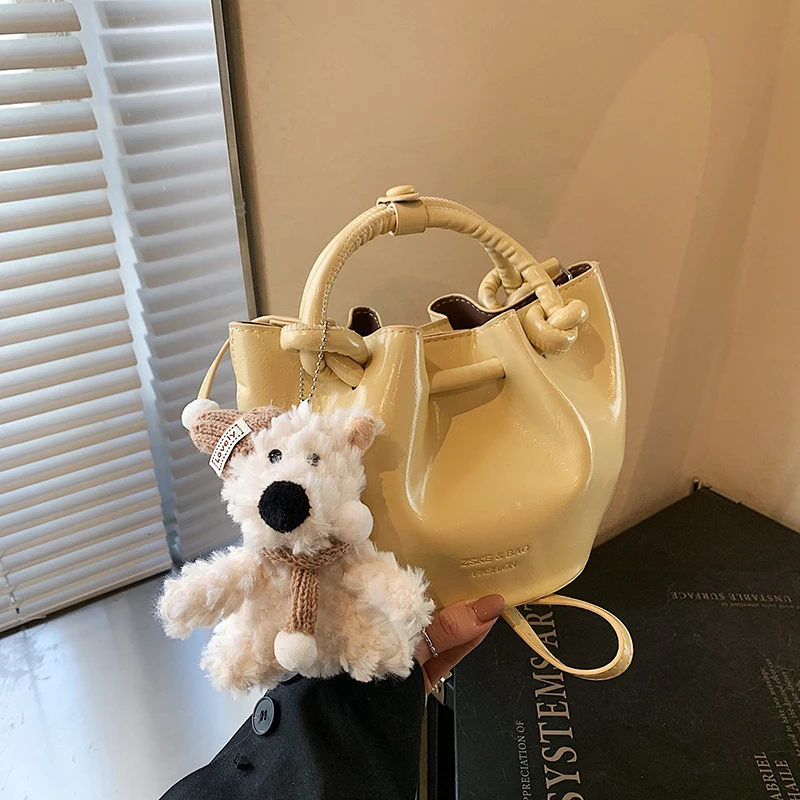 

New Fashion Women's Bag Spring and Summer Handbag Solid Color Dumpling Bag Western Style Shoulder Crossbody Bag Luxury Hobos Bag