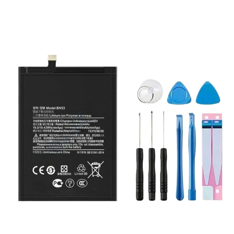 3.87V 5020mAh BN53 Battery For Xiaomi For Redmi 9 Pro Max PocoM2 Pro Phone Batteries With Tools High Quality