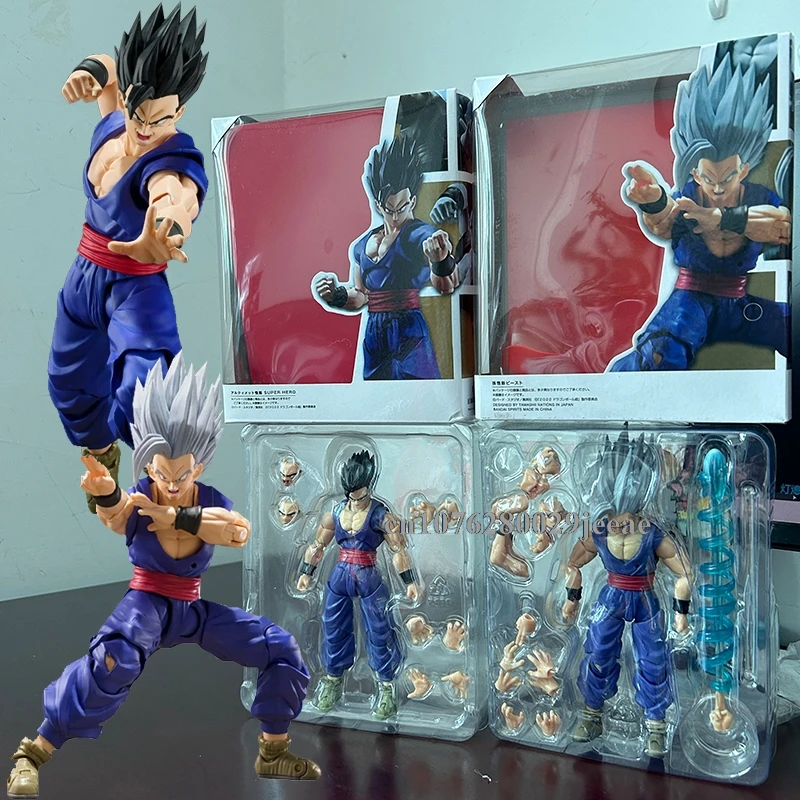 Shf Dragon Ball Son Gohan Beast Action Figure PVC Movable Collection Doll Anime 17cm Super Saiyan Gohan Figurine Model Toys Gift