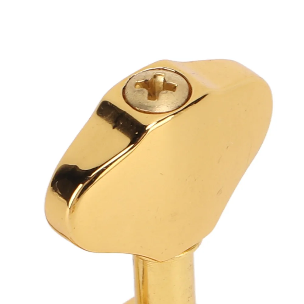 Metal Material Guitar Tuning Pegs 3+3 Configuration 18:1 Gear Ratio Guitar Machine Heads Golden Guitar Tuning Machine Set