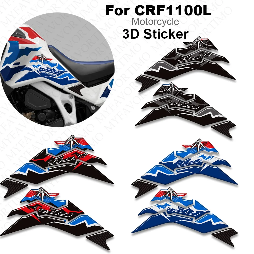 For Africa Twin CRF1100L CRF 1100 L Adventure ADV Sports Motorcycle Tank Pad Gas Fuel Oil Protector Decals Hand guard Stickers