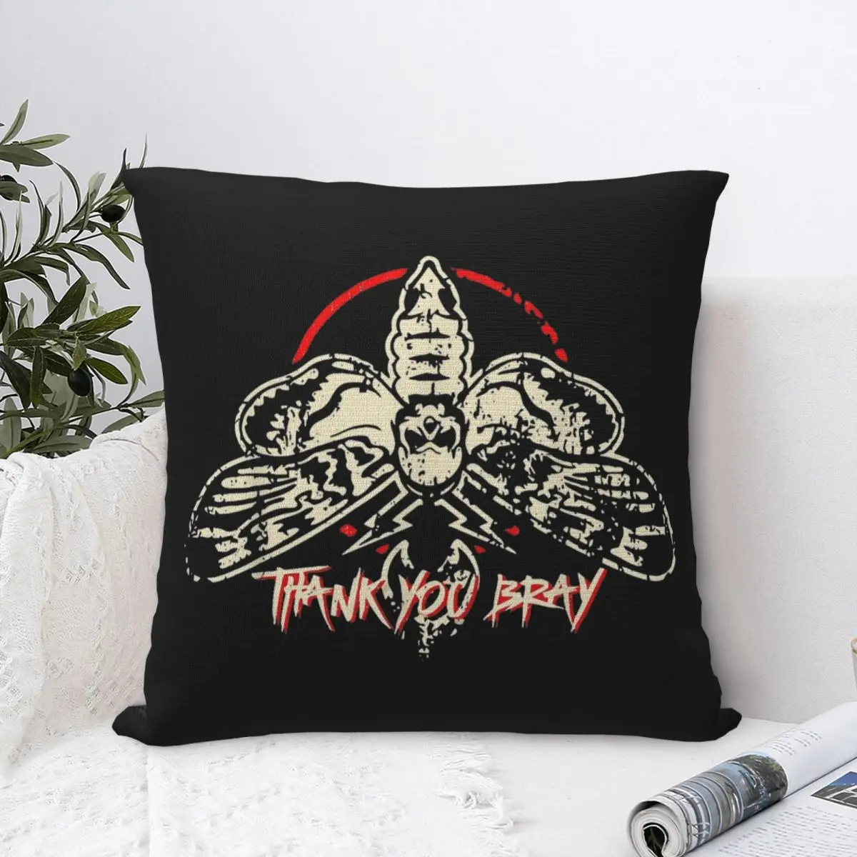 The Fiend Pillow Cases Bray Wyatt Cushion Covers Vintage Polyester Decor Throw Pillow Case Cover for Home 40x40cm