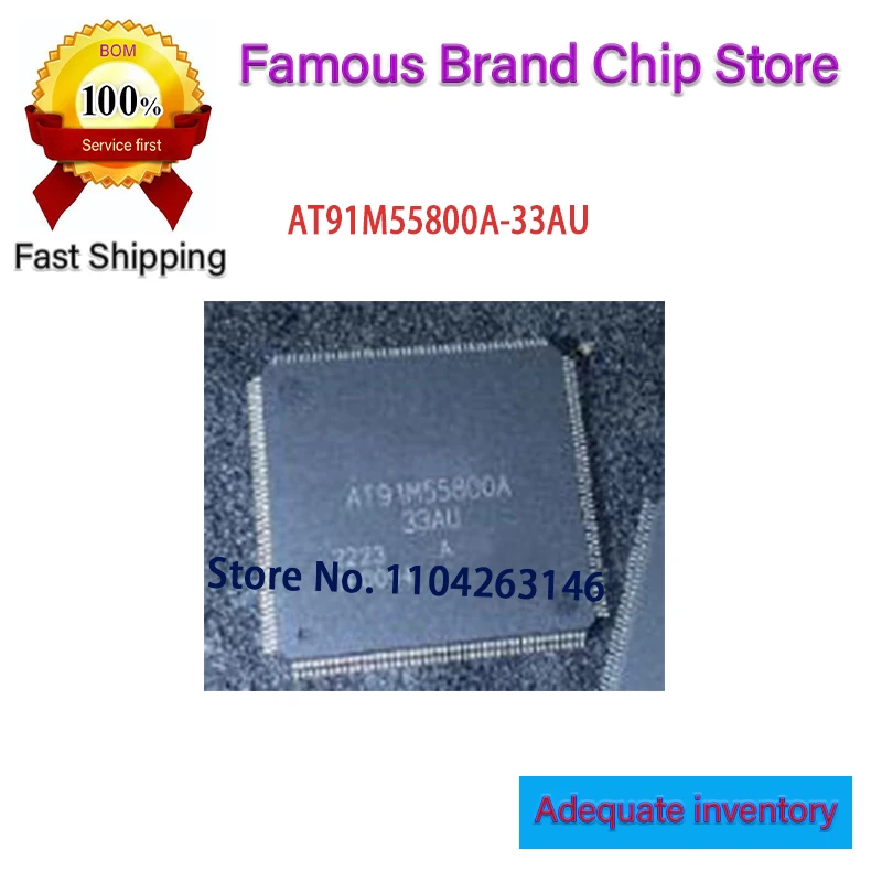 New original AT91M55800A-33AU AT91M55800A-33 AT91M55800A AT91M55800 LQFP-176 in stock 1pcs/Lot